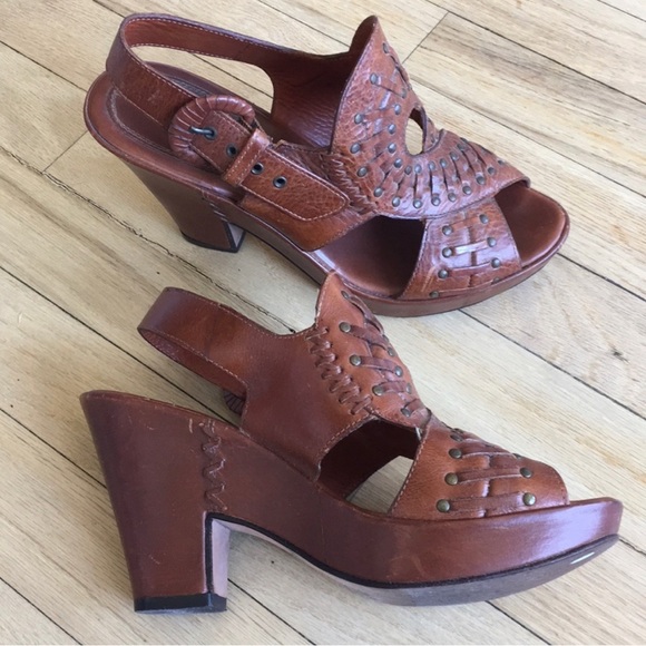 Frye leather studded platform heels - Picture 3 of 11